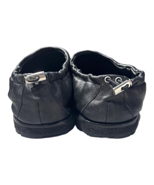 DRIES VAN NOTEN（ドリスヴァンノッテン）DRIES VAN NOTEN (ドリスヴァンノッテン) Drawstring Slipper Shoes/ドローストリング レザースリッポン ブラック サイズ:41 1/2の古着・服飾アイテム