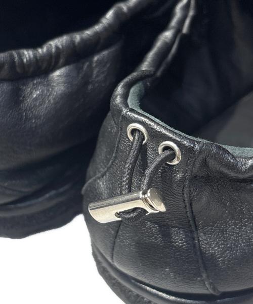 DRIES VAN NOTEN（ドリスヴァンノッテン）DRIES VAN NOTEN (ドリスヴァンノッテン) Drawstring Slipper Shoes/ドローストリング レザースリッポン ブラック サイズ:41 1/2の古着・服飾アイテム