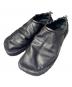 DRIES VAN NOTEN（ドリスヴァンノッテン）の古着「Drawstring Slipper Shoes/ドローストリング レザースリッポン」｜ブラック