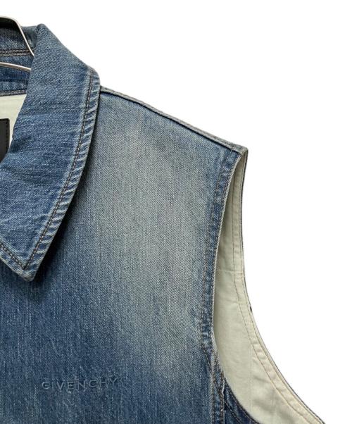 GIVENCHY（ジバンシィ）GIVENCHY (ジバンシィ) Denim Sleeveless Jacket インディゴ サイズ:XLの古着・服飾アイテム