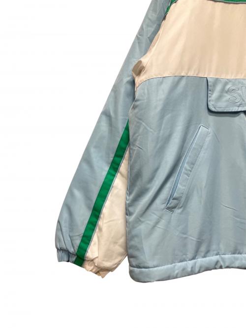 SUPREME（シュプリーム）SUPREME (シュプリーム) LACOSTE (ラコステ) プルオーバーシャツ ホワイト×スカイブルー サイズ:Lの古着・服飾アイテム