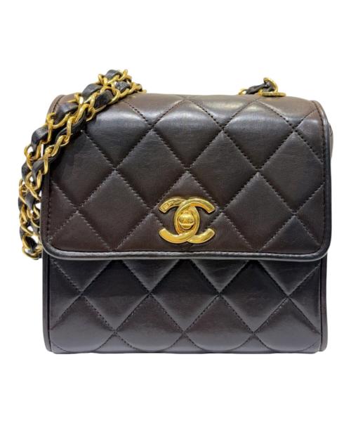 CHANEL（シャネル）CHANEL (シャネル) ミニマトラッセ ショルダーバッグ ブラック サイズ:ミニの古着・服飾アイテム