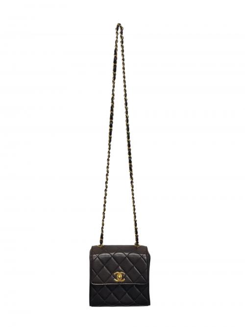 CHANEL（シャネル）CHANEL (シャネル) ミニマトラッセ ショルダーバッグ ブラック サイズ:ミニの古着・服飾アイテム