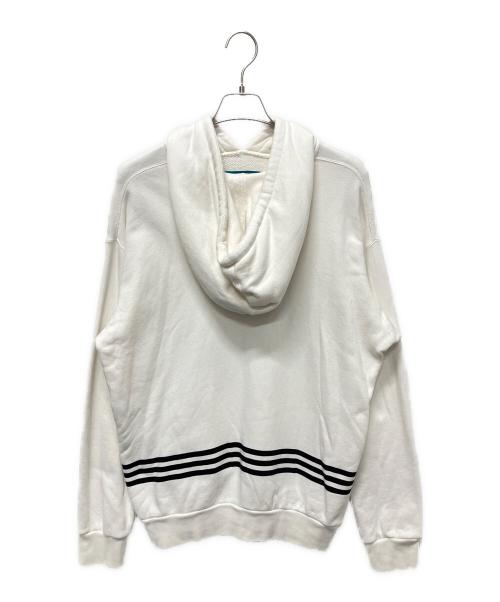 GUCCI（グッチ）GUCCI (グッチ) adidas (アディダス) 22AW コラボロゴスウェットパーカー ホワイト サイズ:Mの古着・服飾アイテム