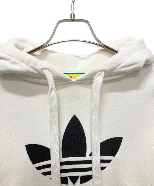 GUCCI（グッチ）GUCCI (グッチ) adidas (アディダス) 22AW コラボロゴスウェットパーカー ホワイト サイズ:Mの古着・服飾アイテム