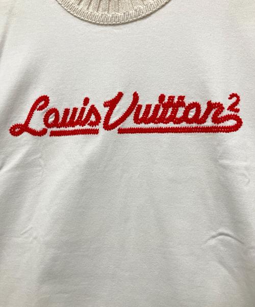 LOUIS VUITTON（ルイ ヴィトン）LOUIS VUITTON (ルイ ヴィトン) 22SS ロゴエンブロイダリー カットソー ホワイト サイズ:Lの古着・服飾アイテム