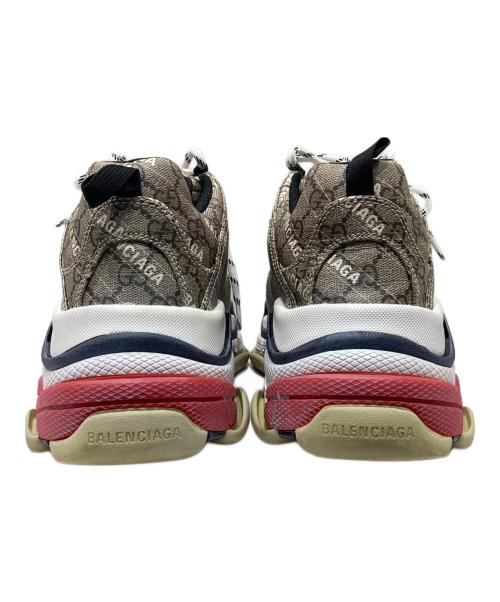 GUCCI（グッチ）GUCCI (グッチ) BALENCIAGA (バレンシアガ) TRIPLE S/コラボスニーカー ベージュ サイズ:28.5cmの古着・服飾アイテム
