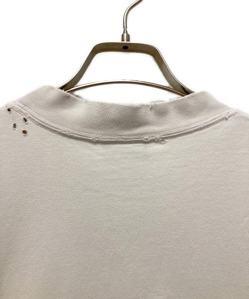 BALENCIAGA（バレンシアガ）BALENCIAGA (バレンシアガ) ステンシルタイプ ダメージ加工半袖Tシャツ ライトグレー サイズ:Sの古着・服飾アイテム