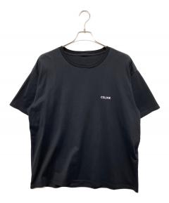 中古・古着通販】CELINE (セリーヌ) ロゴプリントTシャツ ブラック