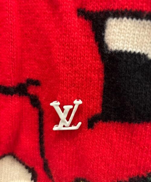 LOUIS VUITTON（ルイ ヴィトン）LOUIS VUITTON (ルイ ヴィトン) パズルアート マルチカラー ニット アイボリー サイズ:XLの古着・服飾アイテム
