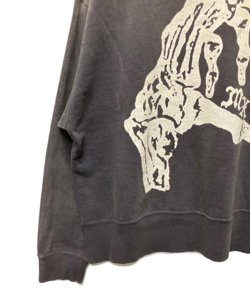 SAINT MICHAEL（セントマイケル）SAINT MICHAEL (セントマイケル) 24AWBONE SAINT CREW SWT/クルーネックスウェット ブラック サイズ:XLの古着・服飾アイテム