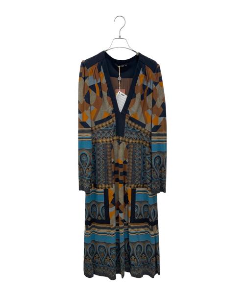 ETRO（エトロ）ETRO (エトロ) マルチカラー総柄ワンピース マルチカラー サイズ:46の古着・服飾アイテム