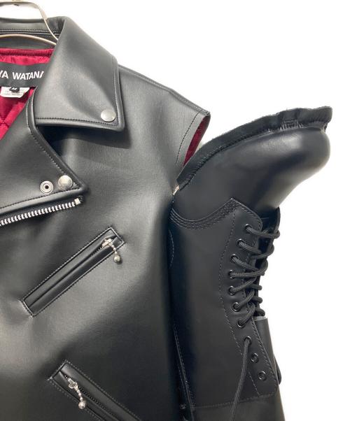 JUNYA WATANABE COMME des GARCONS（(ジュンヤワタナベ コムデギャルソン）JUNYA WATANABE COMME des GARCONS ((ジュンヤワタナベ コムデギャルソン) ブーツドッキングライダースジャケット ブラック サイズ:Ｍの古着・服飾アイテム