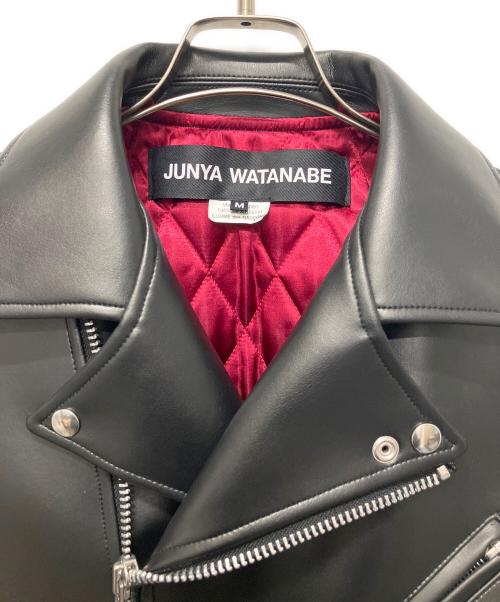 JUNYA WATANABE COMME des GARCONS（(ジュンヤワタナベ コムデギャルソン）JUNYA WATANABE COMME des GARCONS ((ジュンヤワタナベ コムデギャルソン) ブーツドッキングライダースジャケット ブラック サイズ:Ｍの古着・服飾アイテム