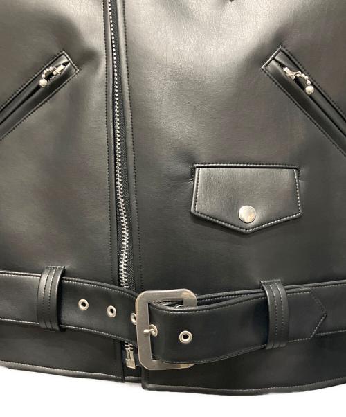 JUNYA WATANABE COMME des GARCONS（(ジュンヤワタナベ コムデギャルソン）JUNYA WATANABE COMME des GARCONS ((ジュンヤワタナベ コムデギャルソン) ブーツドッキングライダースジャケット ブラック サイズ:Ｍの古着・服飾アイテム