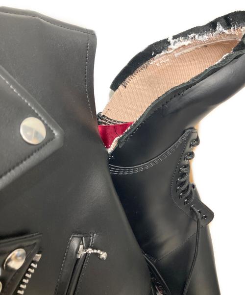 JUNYA WATANABE COMME des GARCONS（(ジュンヤワタナベ コムデギャルソン）JUNYA WATANABE COMME des GARCONS ((ジュンヤワタナベ コムデギャルソン) ブーツドッキングライダースジャケット ブラック サイズ:Ｍの古着・服飾アイテム
