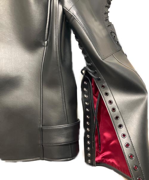 JUNYA WATANABE COMME des GARCONS（(ジュンヤワタナベ コムデギャルソン）JUNYA WATANABE COMME des GARCONS ((ジュンヤワタナベ コムデギャルソン) ブーツドッキングライダースジャケット ブラック サイズ:Ｍの古着・服飾アイテム