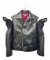 JUNYA WATANABE COMME des GARCONS（(ジュンヤワタナベ コムデギャルソン）の古着「ブーツドッキングライダースジャケット」｜ブラック