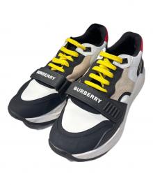 BURBERRY（バーバリー）の古着「LOW TOP SNEAKER/ヴィンテージチェックスニーカー」｜ホワイト×ブラック