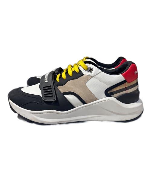 BURBERRY（バーバリー）BURBERRY (バーバリー) LOW TOP SNEAKER/ヴィンテージチェックスニーカー ホワイト×ブラック サイズ:44の古着・服飾アイテム