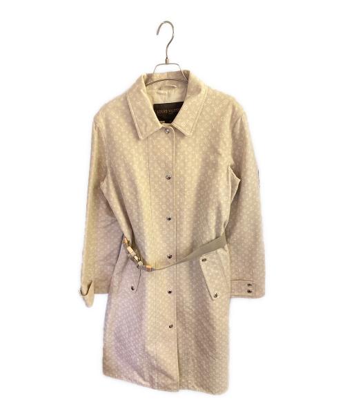 LOUIS VUITTON（ルイ ヴィトン）LOUIS VUITTON (ルイ ヴィトン) モノグラムステンカラーコート ベージュ サイズ:40の古着・服飾アイテム