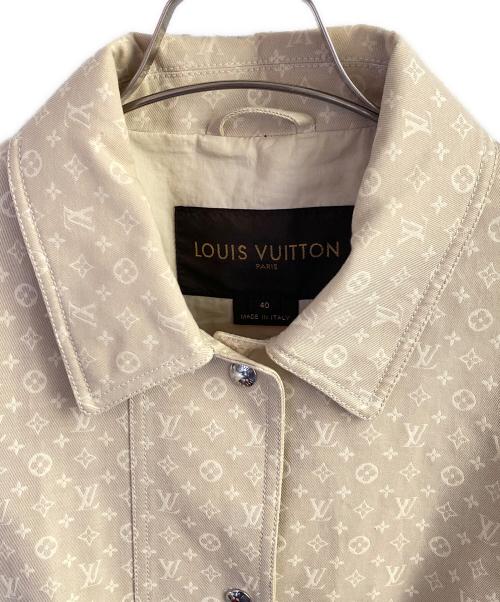 LOUIS VUITTON（ルイ ヴィトン）LOUIS VUITTON (ルイ ヴィトン) モノグラムステンカラーコート ベージュ サイズ:40の古着・服飾アイテム