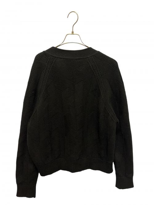 HERMES（エルメス）HERMES (エルメス) ウールカーディガン ブラック サイズ:40の古着・服飾アイテム