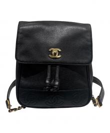 CHANEL（シャネル）の古着「トリプルココ ミニバックパック」｜ブラック