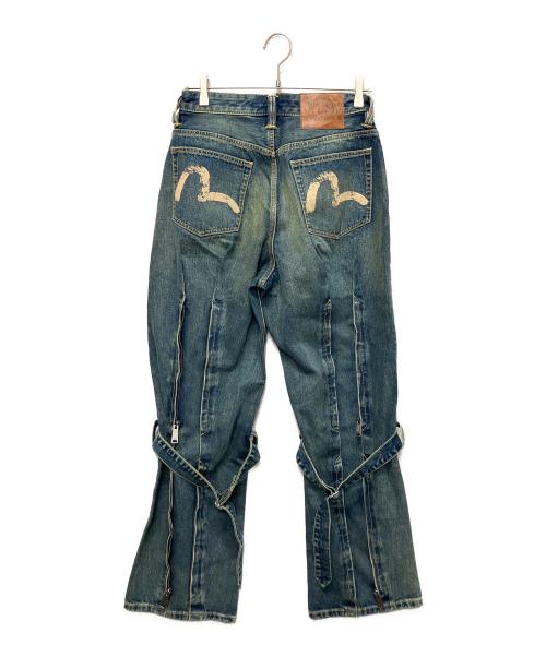 EVISU（エヴィス）EVISU (エヴィス) ウォッシュドボンデージ ジーンズ インディゴ サイズ:Sの古着・服飾アイテム