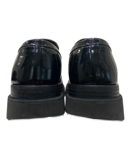 BOTTEGA VENETA（ボッテガベネタ）BOTTEGA VENETA (ボッテガベネタ) ラグペニーローファー ブラック サイズ:40 1/2の古着・服飾アイテム