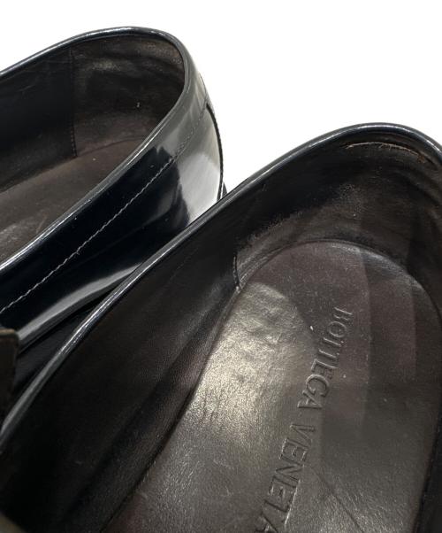 BOTTEGA VENETA（ボッテガベネタ）BOTTEGA VENETA (ボッテガベネタ) ラグペニーローファー ブラック サイズ:40 1/2の古着・服飾アイテム