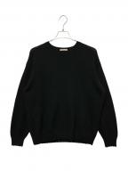 AURALEEオーラリー）の古着「24AW SHETLAND WOOL CASHMERE KNIT」｜ブラック
