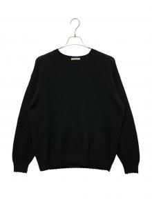 AURALEE（オーラリー）の古着「24AW SHETLAND WOOL CASHMERE KNIT」｜ブラック