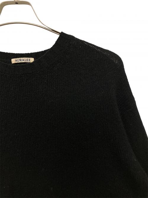 AURALEE（オーラリー）AURALEE (オーラリー) 24AW SHETLAND WOOL CASHMERE KNIT ブラック サイズ:Mの古着・服飾アイテム