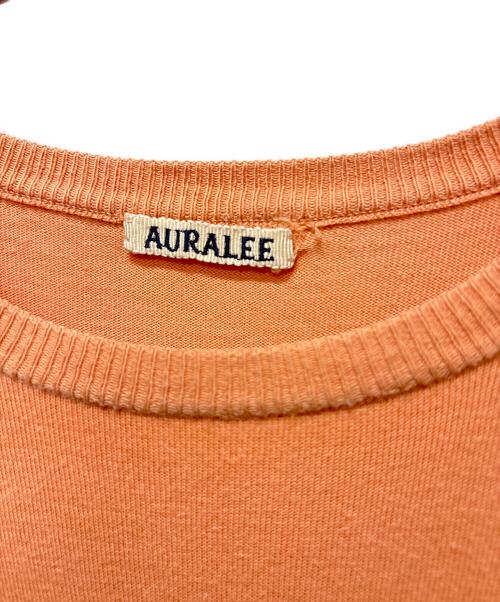 AURALEE（オーラリー）AURALEE (オーラリー) 半袖ニット オレンジ サイズ:1の古着・服飾アイテム