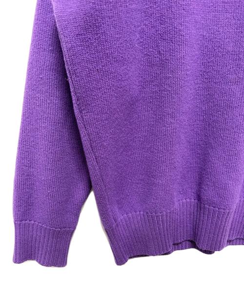 AMI PARIS（アミ パリス）AMI PARIS (アミ パリス) ロゴニット パープル サイズ:Lの古着・服飾アイテム