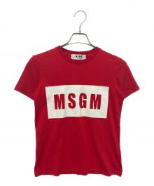 MSGM（エムエスジーエム）の古着「ロゴTシャツ」｜レッド