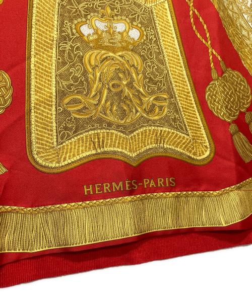 HERMES（エルメス）HERMES (エルメス) スカーフ切替ニット レッド サイズ:Mの古着・服飾アイテム