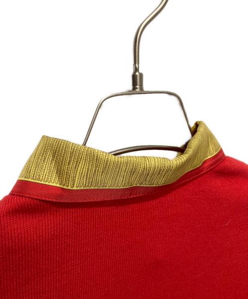 HERMES（エルメス）HERMES (エルメス) スカーフ切替ニット レッド サイズ:Mの古着・服飾アイテム