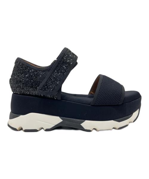 MARNI（マルニ）MARNI (マルニ) プラットフォームサンダル ブラック サイズ:37の古着・服飾アイテム