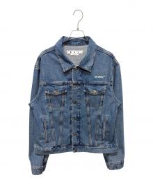 OFFWHITE（オフホワイト）の古着「バッグロゴデニムジャケット」｜インディゴ
