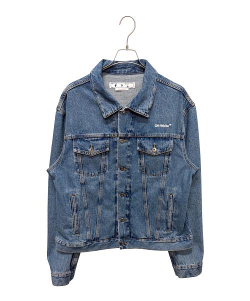 OFFWHITE（オフホワイト）OFFWHITE (オフホワイト) バッグロゴデニムジャケット インディゴ サイズ:XXLの古着・服飾アイテム