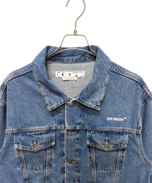 OFFWHITE（オフホワイト）OFFWHITE (オフホワイト) バッグロゴデニムジャケット インディゴ サイズ:XXLの古着・服飾アイテム