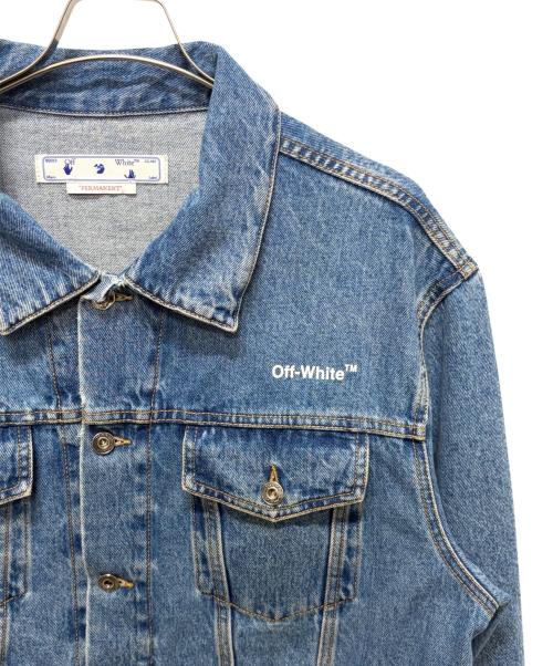 OFFWHITE（オフホワイト）OFFWHITE (オフホワイト) バッグロゴデニムジャケット インディゴ サイズ:XXLの古着・服飾アイテム
