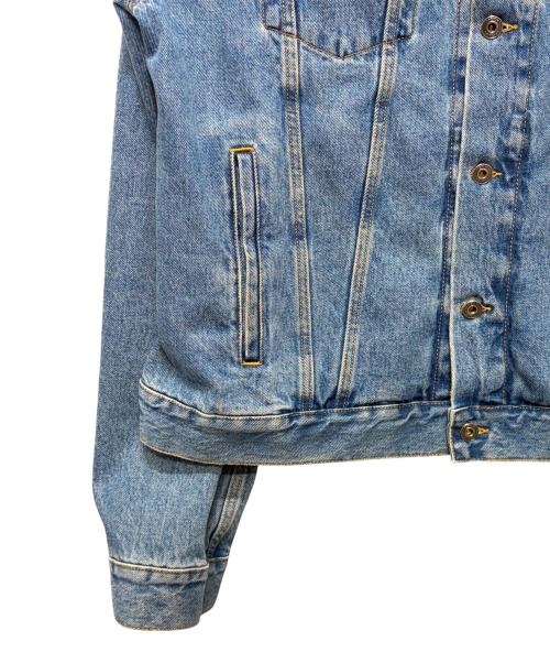 OFFWHITE（オフホワイト）OFFWHITE (オフホワイト) バッグロゴデニムジャケット インディゴ サイズ:XXLの古着・服飾アイテム