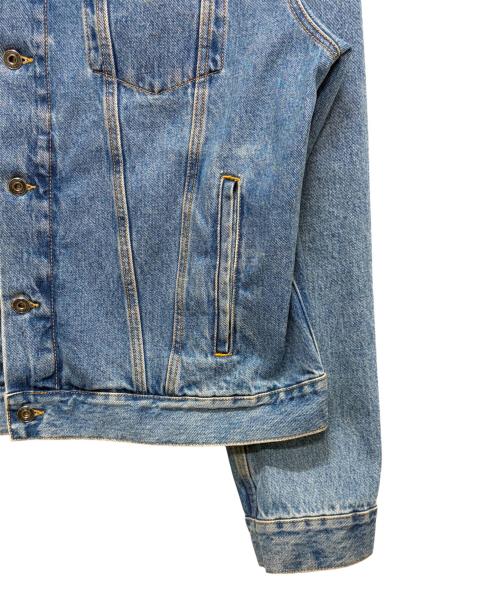 OFFWHITE（オフホワイト）OFFWHITE (オフホワイト) バッグロゴデニムジャケット インディゴ サイズ:XXLの古着・服飾アイテム