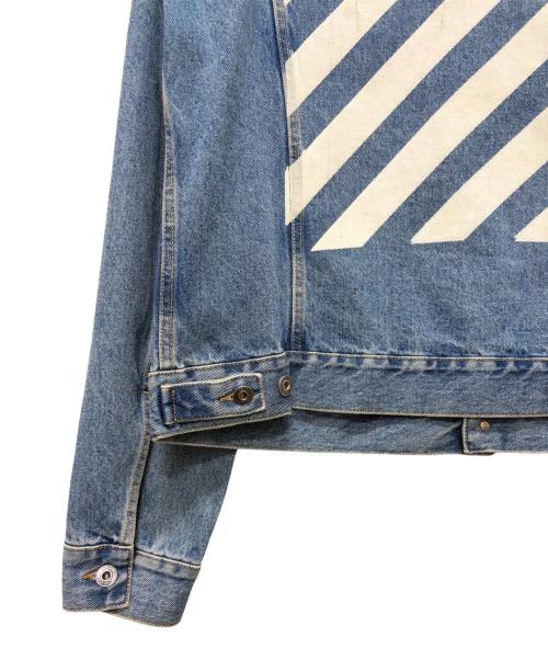OFFWHITE（オフホワイト）OFFWHITE (オフホワイト) バッグロゴデニムジャケット インディゴ サイズ:XXLの古着・服飾アイテム
