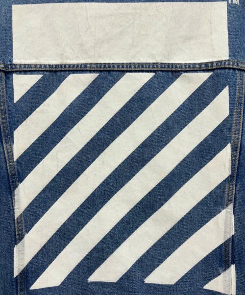 OFFWHITE（オフホワイト）OFFWHITE (オフホワイト) バッグロゴデニムジャケット インディゴ サイズ:XXLの古着・服飾アイテム