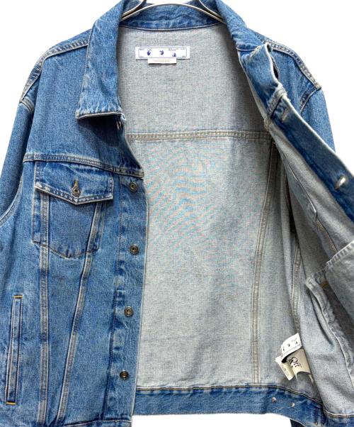 OFFWHITE（オフホワイト）OFFWHITE (オフホワイト) バッグロゴデニムジャケット インディゴ サイズ:XXLの古着・服飾アイテム