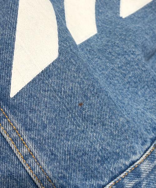 OFFWHITE（オフホワイト）OFFWHITE (オフホワイト) バッグロゴデニムジャケット インディゴ サイズ:XXLの古着・服飾アイテム